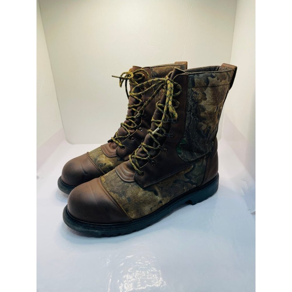 Red Wing Gore Tex Camouflage Leather Boots Size 13